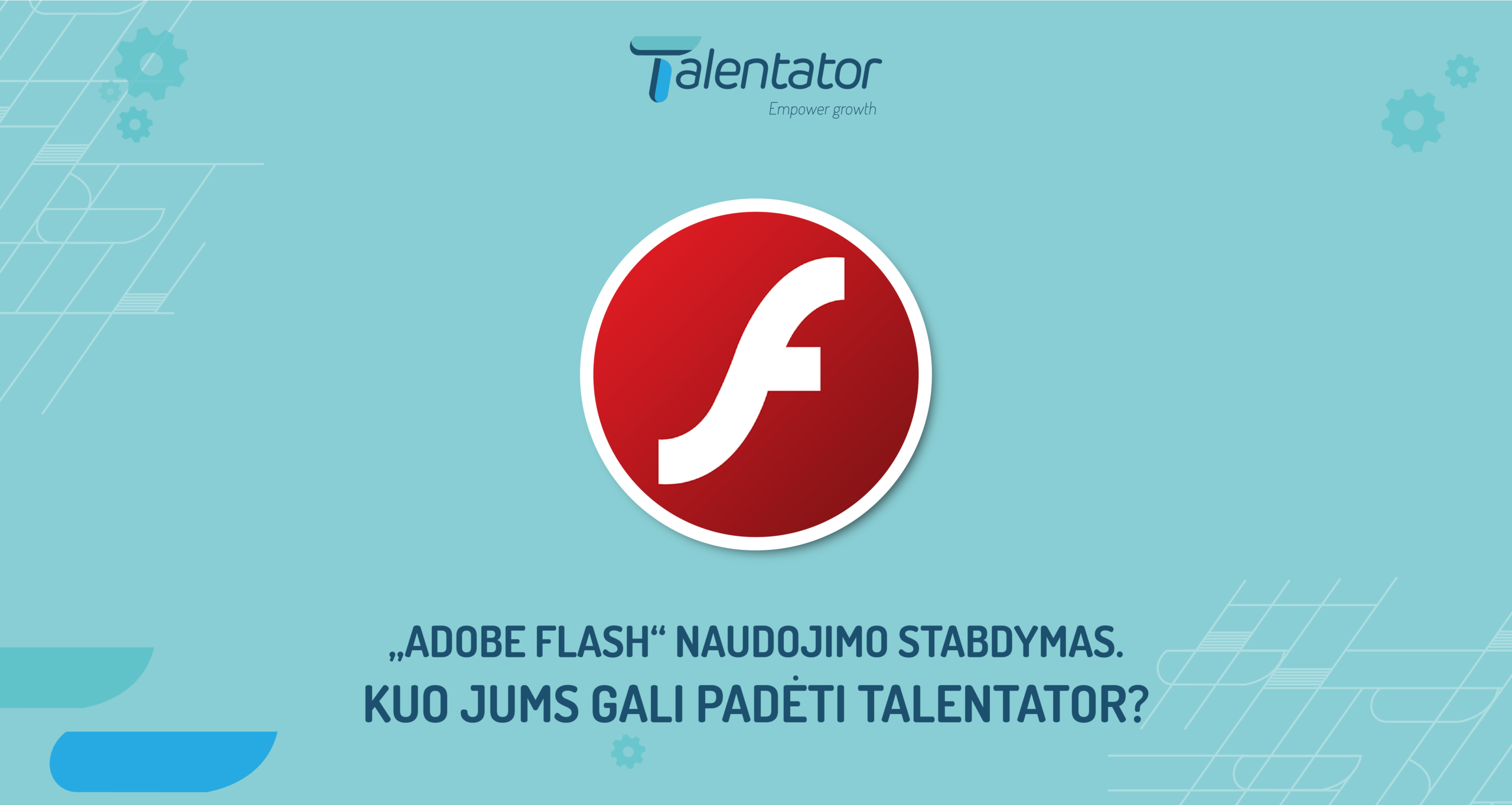 Flash Player stabdymas