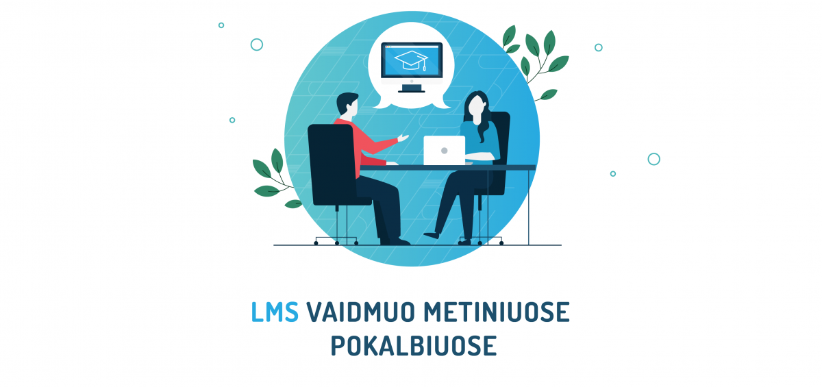 LMS vaidmuo metiniuose pokalbiuose