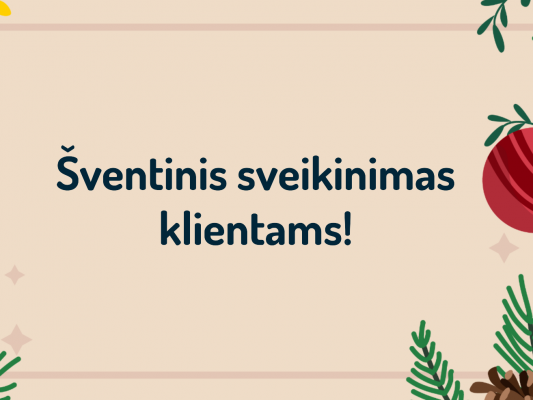 Šventinis sveikinimas 2022
