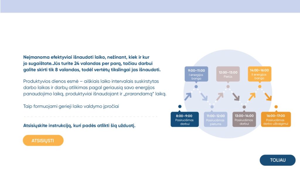 Mokomosios medžiagos pritaikomumas