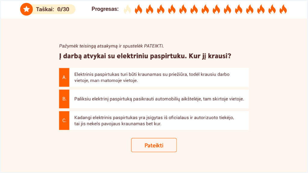 Interaktyvi mokymų kelionė